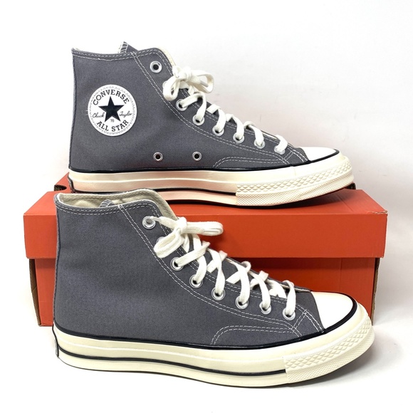 Converse Chuck Taylor 70 High Top Canvas Gray Women's Size Sneakers 164946C - Picture 7 of 9